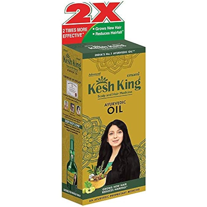 Emami Advanced Kesh King Scalp And Hair Medicine Ayurvedic Oil 100mll Grows New Hair Reduces HairFall Ayurvedic Proprietary Medicine India's No. 1 Ayurvedic Oil. - Image 4
